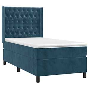vidaXL &Kappa;&rho;&epsilon;&beta;ά&tau;&iota; Boxspring &mu;&epsilon; &Sigma;&tau;&rho;ώ&mu;&alpha; & LED &Sigma;&kappa;. &Mu;&pi;&lambda;&epsilon; 90x190 &epsilon;&kappa;. &Beta;&epsilon;&lambda;&omicron;ύ&delta;&iota;&nu;&omicron;