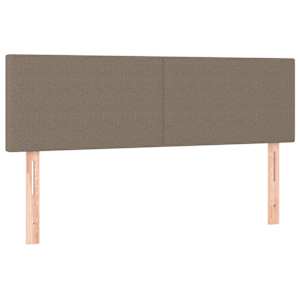 Box spring postel s matrací a LED taupe 140x190 cm textil - obrázek 7