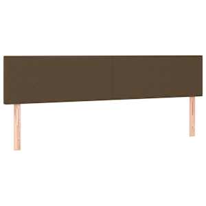Box spring postel s matrací a LED tmavě hnědá 180x200 cm textil - obrázek 7