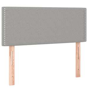 Box spring postel s matrací a LED světle šedá 90x190 cm textil - obrázek 7