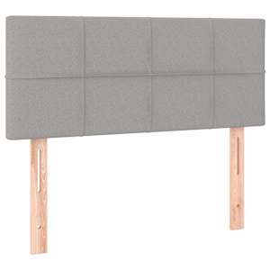 Box spring postel s matrací a LED světle šedá 90x190 cm textil - obrázek 7