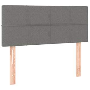 Box spring postel s matrací a LED tmavě šedá 90x190 cm textil - obrázek 7