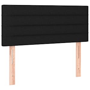 Box spring postel s matrací a LED černá 100x200 cm textil - obrázek 7