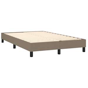Box spring postel s matrací a LED taupe 120 x 200 cm textil - obrázek 5
