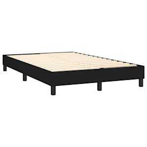 Box spring postel s matrací a LED černá 120 x 200 cm textil - obrázek 5