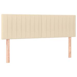 Box spring postel s matrací a LED krémová 140x190 cm textil - obrázek 7