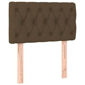 Box spring postel s matrací a LED tmavě hnědá 80x200 cm textil - obrázek 7