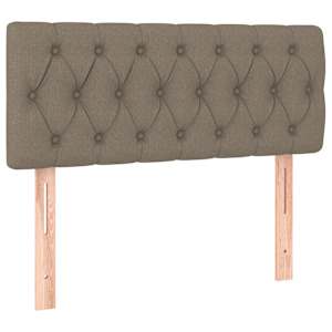 Box spring postel s matrací a LED taupe 90x190 cm textil - obrázek 7