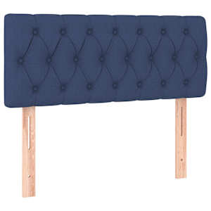 Box spring postel s matrací a LED modrá 100x200 cm textil - obrázek 7