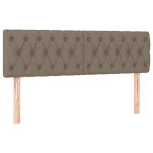 Box spring postel s matrací a LED taupe 140x190 cm textil - obrázek 7