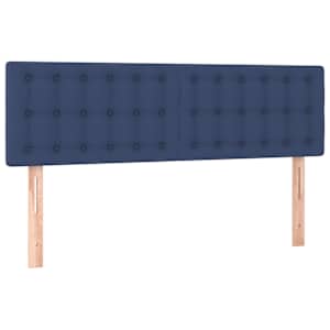 Box spring postel s matrací a LED modrá 140x190 cm textil - obrázek 7