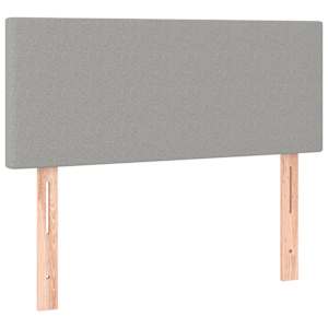 Box spring postel s matrací a LED světle šedá 80x200 cm textil - obrázek 7