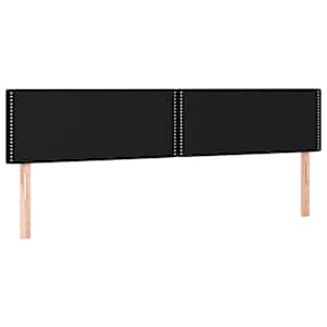 Box spring postel s matrací a LED černá 180x200 cm textil - obrázek 7