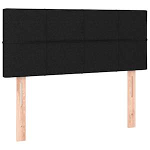 Box spring postel s matrací a LED černá 100x200 cm textil - obrázek 7