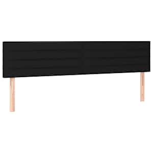 Box spring postel s matrací a LED černá 180x200 cm textil - obrázek 7