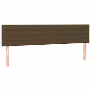 Box spring postel s matrací a LED tmavě hnědá 180x200 cm textil - obrázek 7