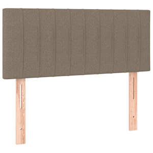 Box spring postel s matrací a LED taupe 80 x 200 cm textil - obrázek 7