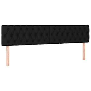Box spring postel s matrací a LED černá 180x200 cm textil - obrázek 7
