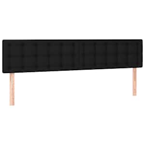 Box spring postel s matrací a LED černá 180x200 cm textil - obrázek 7
