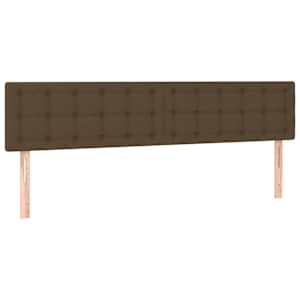 Box spring postel s matrací a LED tmavě hnědá 180x200 cm textil - obrázek 7