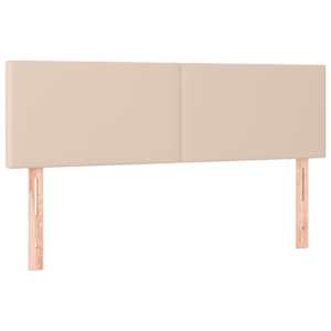 Box spring postel matrace a LED cappuccino 140x190cm umělá kůže - obrázek 7