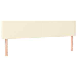 Box spring postel s matrací a LED krémová 160x200 cm umělá kůže - obrázek 7