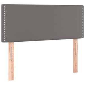 Box spring postel s matrací a LED šedá 80 x 200 cm umělá kůže - obrázek 7