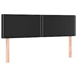 Box spring postel s matrací a LED černá 140 x 190 cm umělá kůže - obrázek 7