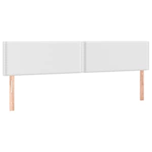 Box spring postel s matrací a LED bílá 200x200 cm umělá kůže - obrázek 7