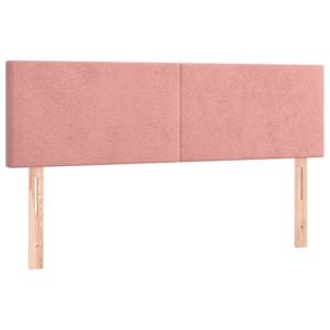 Box spring postel s matrací a LED růžová 140x200 cm samet - obrázek 7