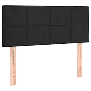Box spring postel s matrací a LED černá 120x200 cm samet - obrázek 7