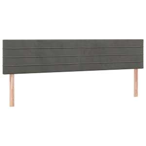 Box spring postel s matrací a LED tmavě šedá 180x200 cm samet - obrázek 7