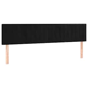 Box spring postel s matrací a LED černá 200x200 cm samet - obrázek 7
