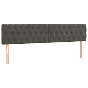 Box spring postel s matrací a LED tmavě šedá 180x200 cm samet - obrázek 7