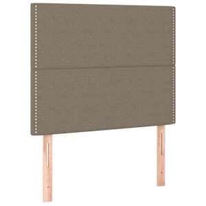 Box spring postel s matrací a LED taupe 90x190 cm textil - obrázek 7