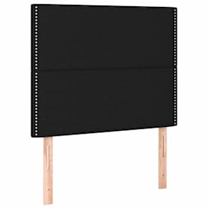 Box spring postel s matrací a LED černá 100x200 cm textil - obrázek 7