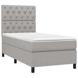 vidaXL &Kappa;&rho;&epsilon;&beta;ά&tau;&iota; Boxspring &mu;&epsilon; &Sigma;&tau;&rho;ώ&mu;&alpha; & LED &Alpha;&nu;.&Gamma;&kappa;&rho;&iota; 80x200 &epsilon;&kappa;. &Upsilon;&phi;&alpha;&sigma;&mu;ά&tau;&iota;&nu;&omicron;