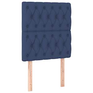 Box spring postel s matrací a LED modrá 80 x 200 cm textil - obrázek 7