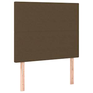 Box spring postel s matrací a LED tmavě hnědá 80x200 cm textil - obrázek 7