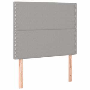 Box spring postel s matrací a LED světle šedá 120x200 cm textil - obrázek 7