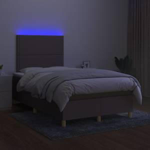 Box spring postel s matrací a LED taupe 120 x 200 cm textil - obrázek 4