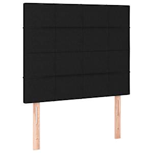 Box spring postel s matrací a LED černá 90x200 cm textil - obrázek 7