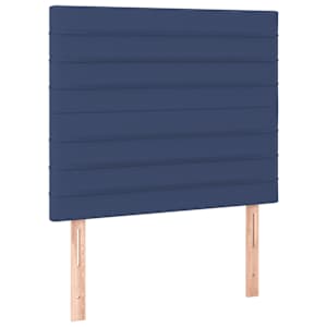 Box spring postel s matrací a LED modrá 100x200 cm textil - obrázek 7