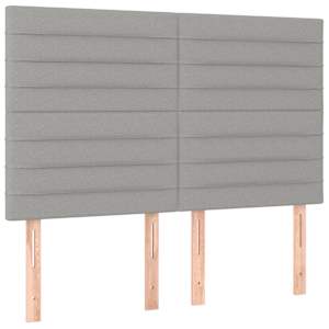 Box spring postel s matrací a LED světle šedá 140x200 cm textil - obrázek 7