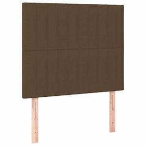 Box spring postel s matrací a LED tmavě hnědá 100x200 cm textil - obrázek 7