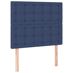 Box spring postel s matrací a LED modrá 80 x 200 cm textil - obrázek 7