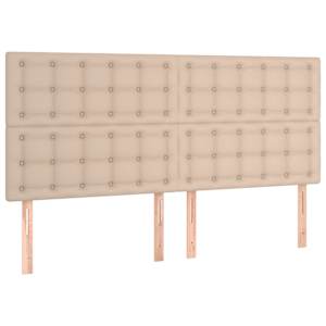 Box spring postel matrace a LED cappuccino 180x200cm umělá kůže - obrázek 7