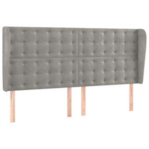 Box spring postel s matrací a LED světle šedá 160x200 cm samet - obrázek 7