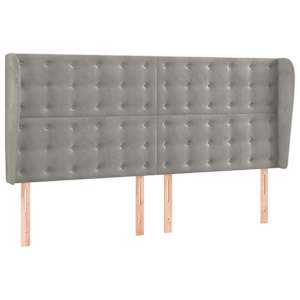 Box spring postel s matrací a LED světle šedá 180x200 cm samet - obrázek 7
