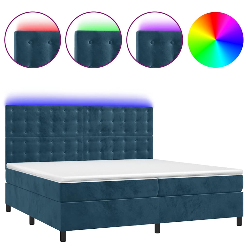 vidaXL µ²¬ Boxspring µ £± & LED £. »µ 200x200µ. µ»½